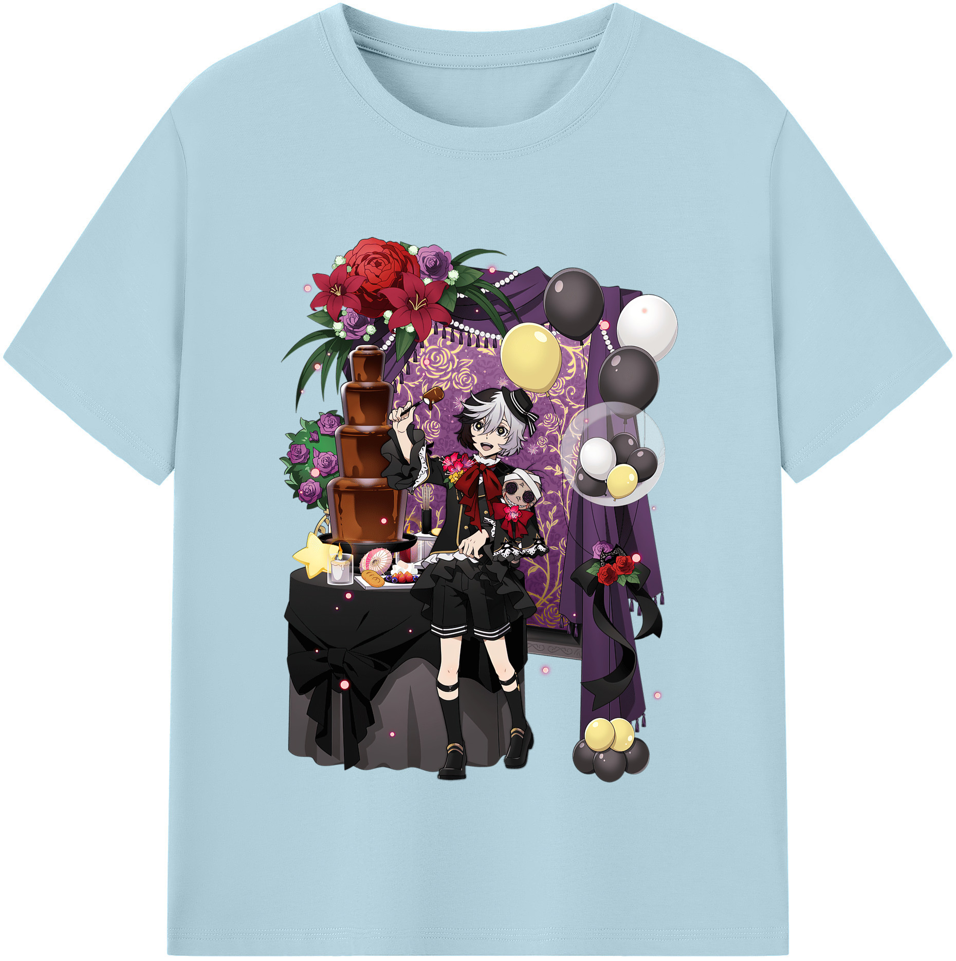 （画像用） 文豪ストレイドッグス Bungo Stray Dogs 綿100％半袖Tシャツ（フロントプリント）